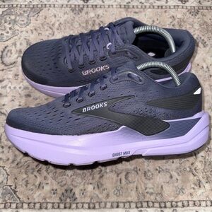 Brooks Ghost Max 3 Womens Size 10.5 Nightshadow Purple Running Shoe 1204571B067